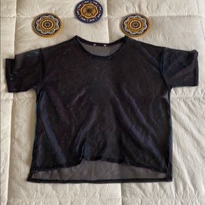 Urban Outfitters Shiny sheer t-shirt